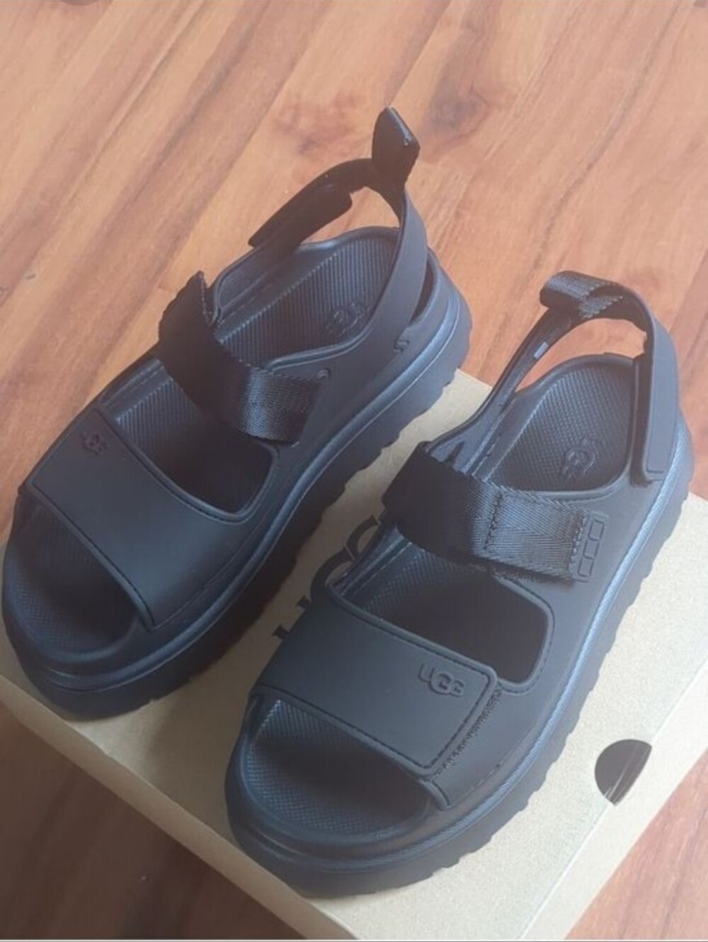 New Ugg Goldenglow Sandals Size 9Color black